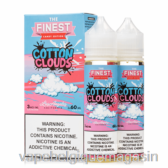 Vape Nuages ​​de Coton Jetables - édition Bonbon La Plus Fine - 120ml 3mg
